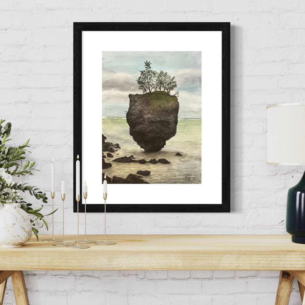 Erie Rock II - Original Watercolor Painting