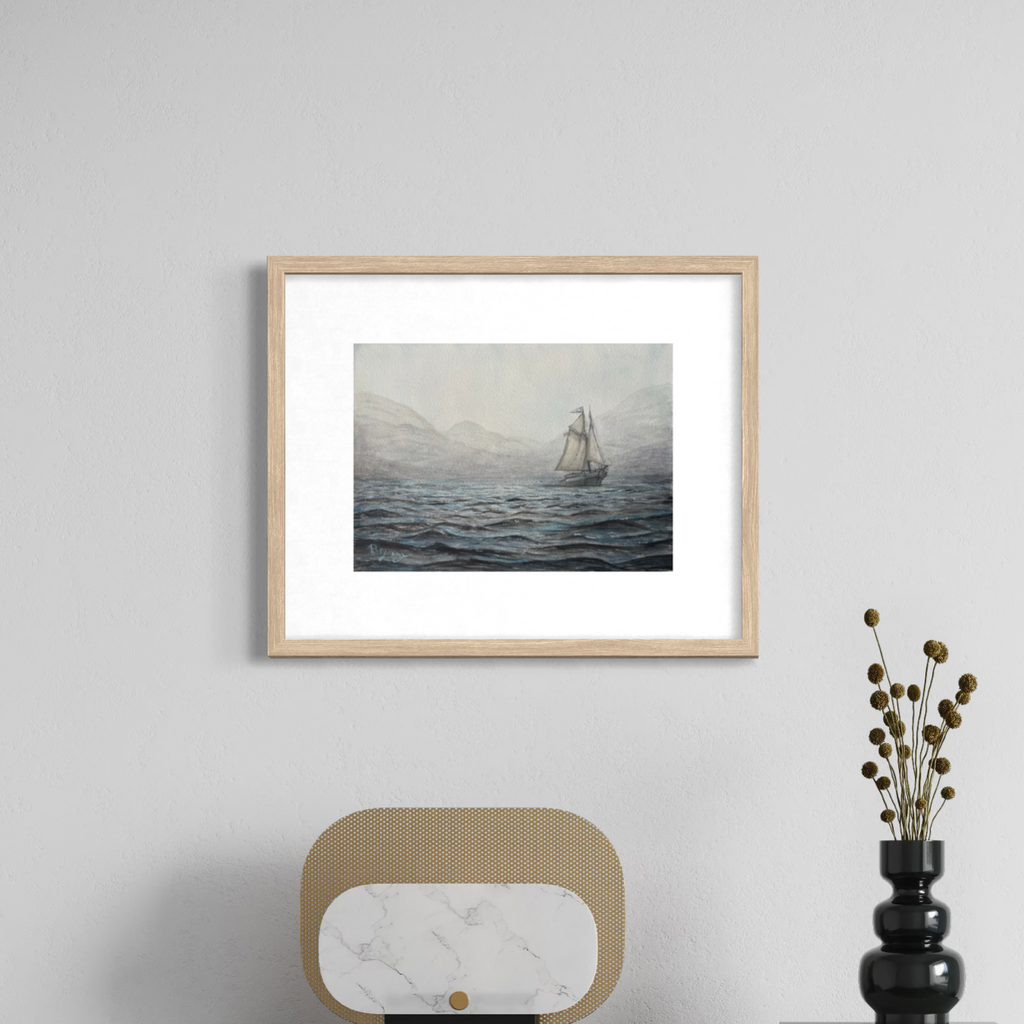 Sailing Away - Original Watercolor Painting