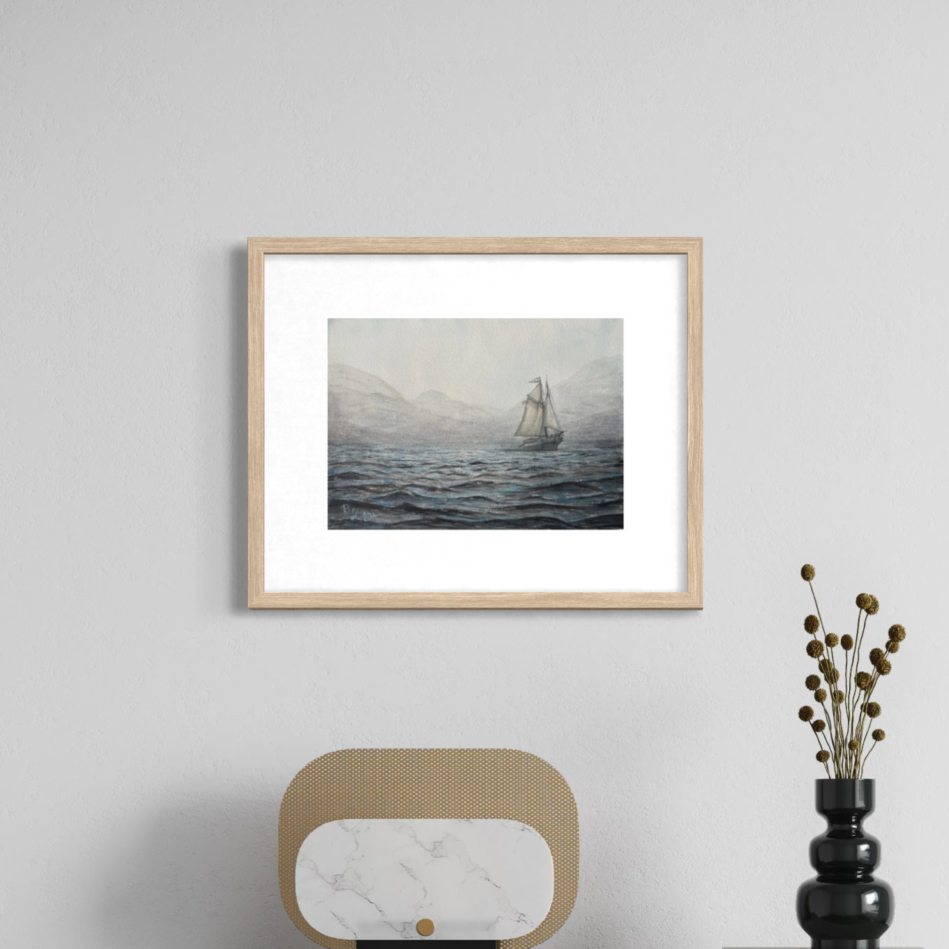 Sailing Away - Original Watercolor Painting