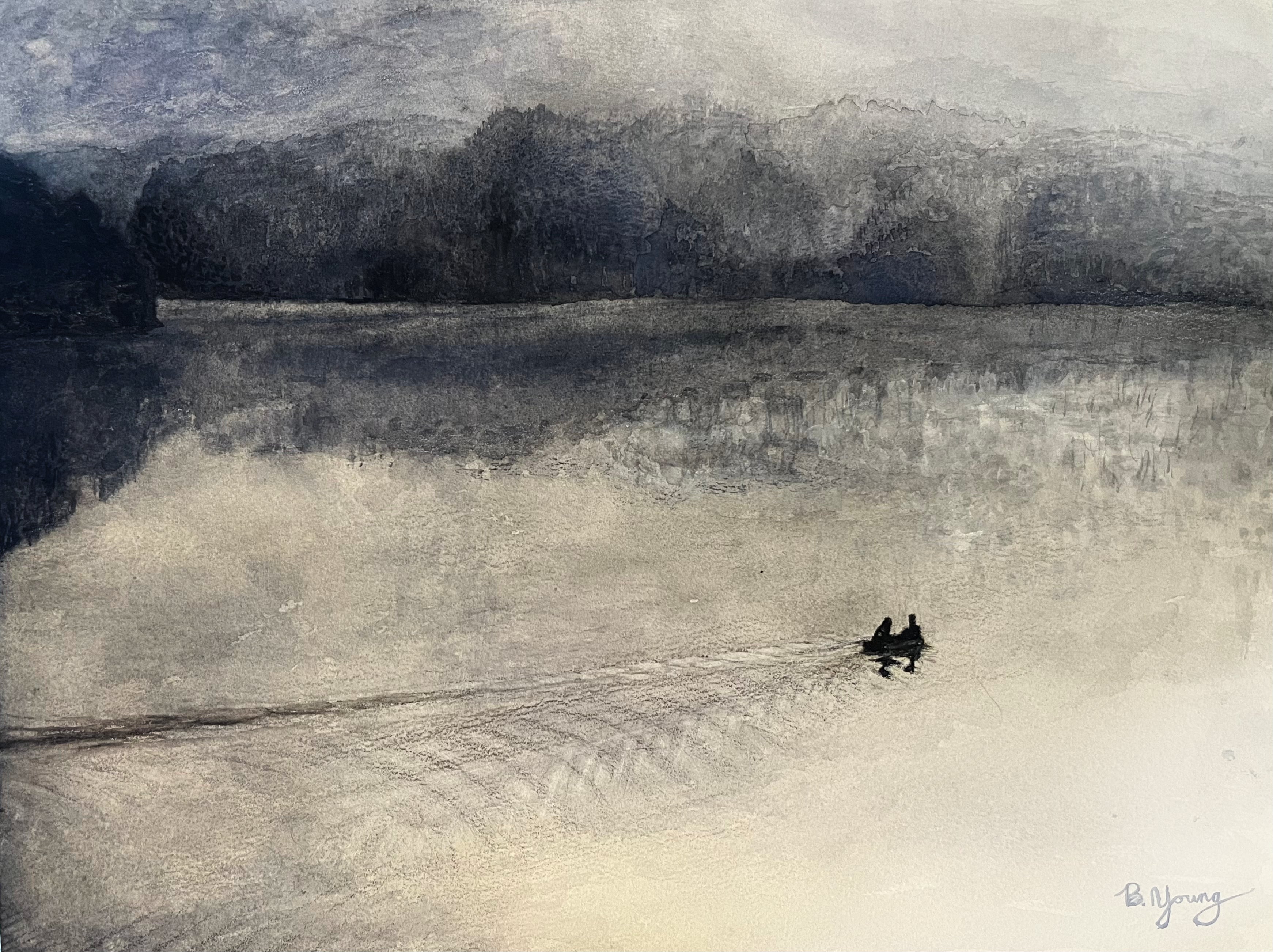 Silent Reflections - Original Watercolor Painting